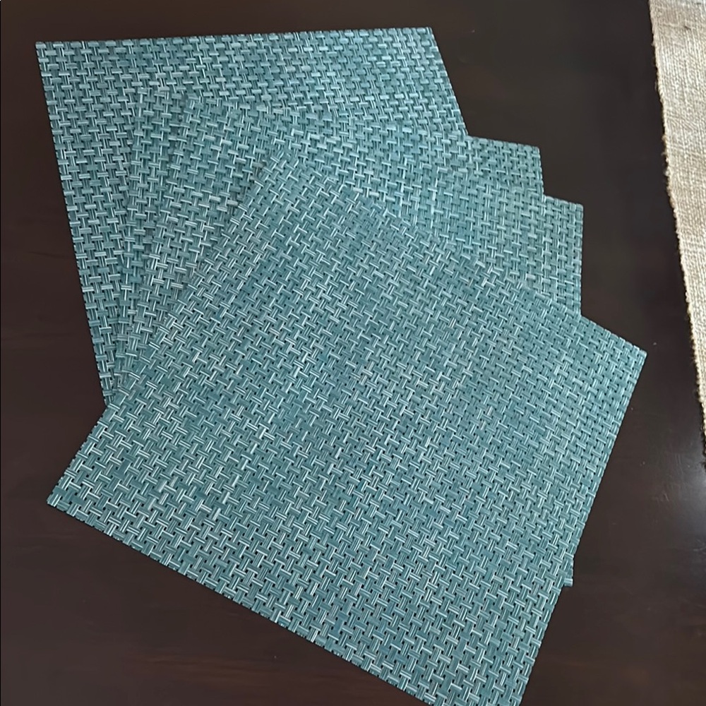 Woven Blue Placemats Set